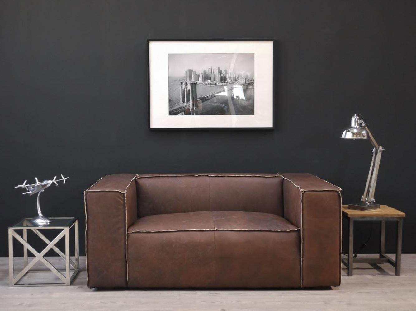 Clubsofa Bugatti Mocca Brown 2-Sitzer Bild 1