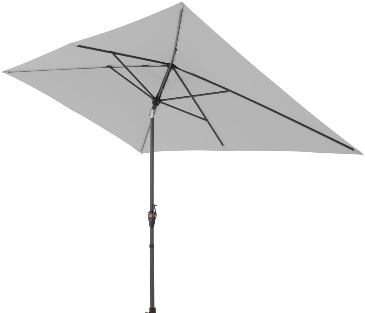 Doppler Mittelstockschirm "myZONE 300x200" Auto-Tilt, hellgrau, 300 x 200 cm Bild 1