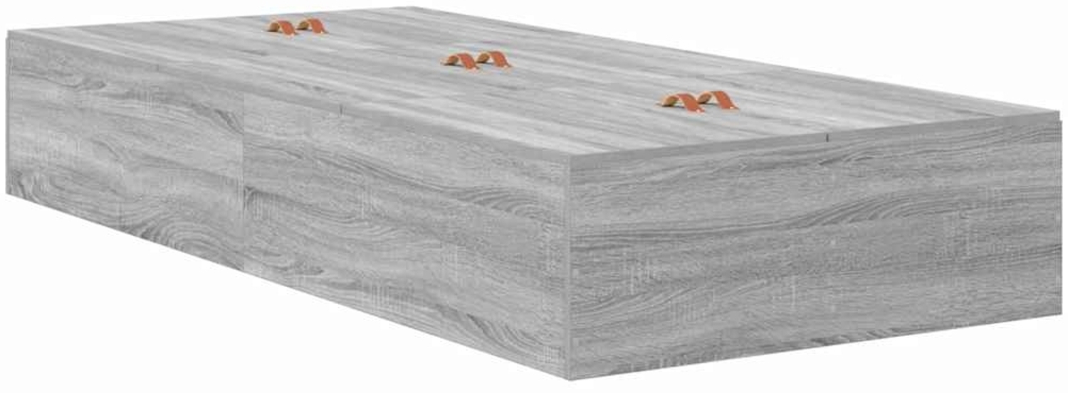 vidaXL Aufbewahrungsbettgestell mit Speicher Graues Sonoma 80 x 200 cm 3335338 Bild 1