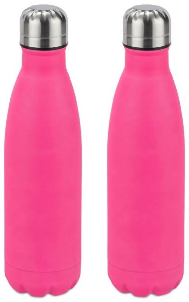 2 x Trinkflasche Edelstahl pink 10028147 Bild 1