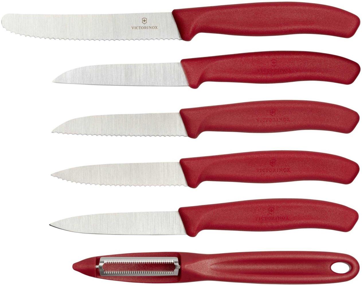 Victorinox Swiss Classic Gemüsemesser-Set 6-teilig rot Bild 1