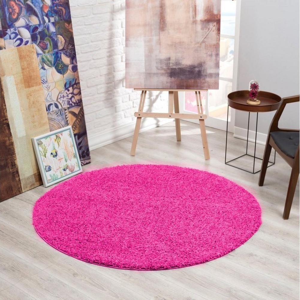 Sanat Hochflor-Teppich LOCA, rund, Höhe: 30 mm, Wohnzimmer, Langflor, Shaggy, Schlafzimmer Bild 1