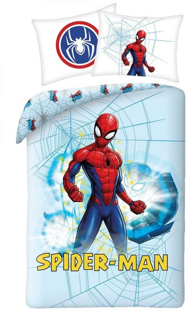 Spiderman Bettwäsche Spiderman Bettwäsche Set Bettbezug für 135/140x200 cm, Baumwolle, 2 teilig Bild 1