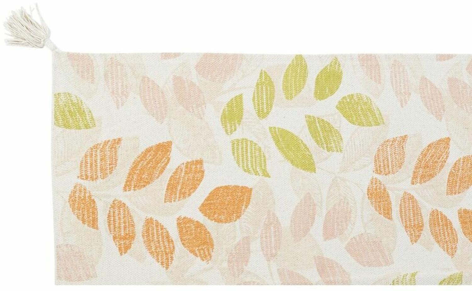 Teppich DKD Home Decor Beige Bunt Pflanzenblatt (120 x 180 x 1 cm) Bild 1