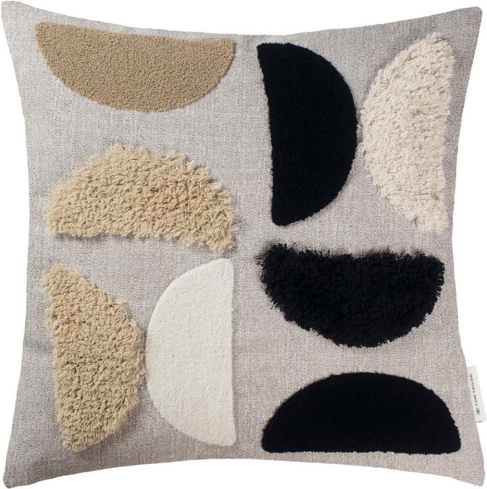 Tom Tailor Zierkissenhülle Tufted natur-schwarz 45x45cm Bild 1