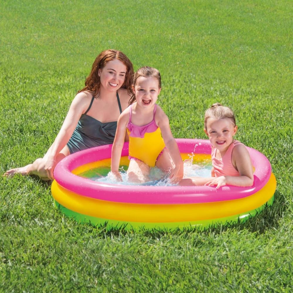 Intex 'Baby Pool Sunset Glow Pool Ø 114cm x 25cm', rund, mehrfarbig Bild 1