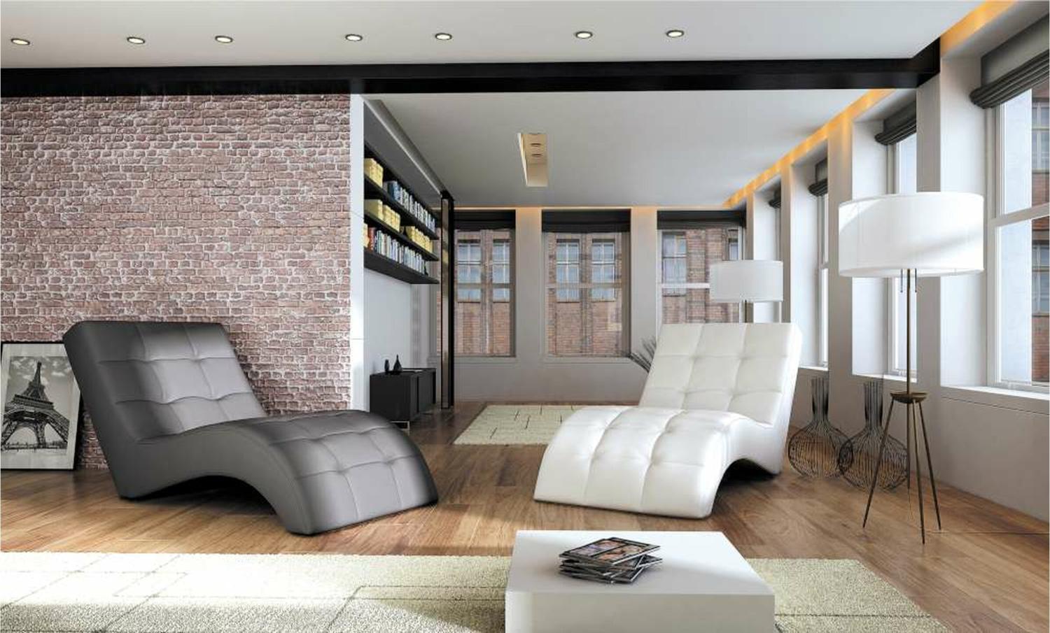 Stylefy LAGUNA Liege 68 x 167 x 80 cm Orange Bild 1