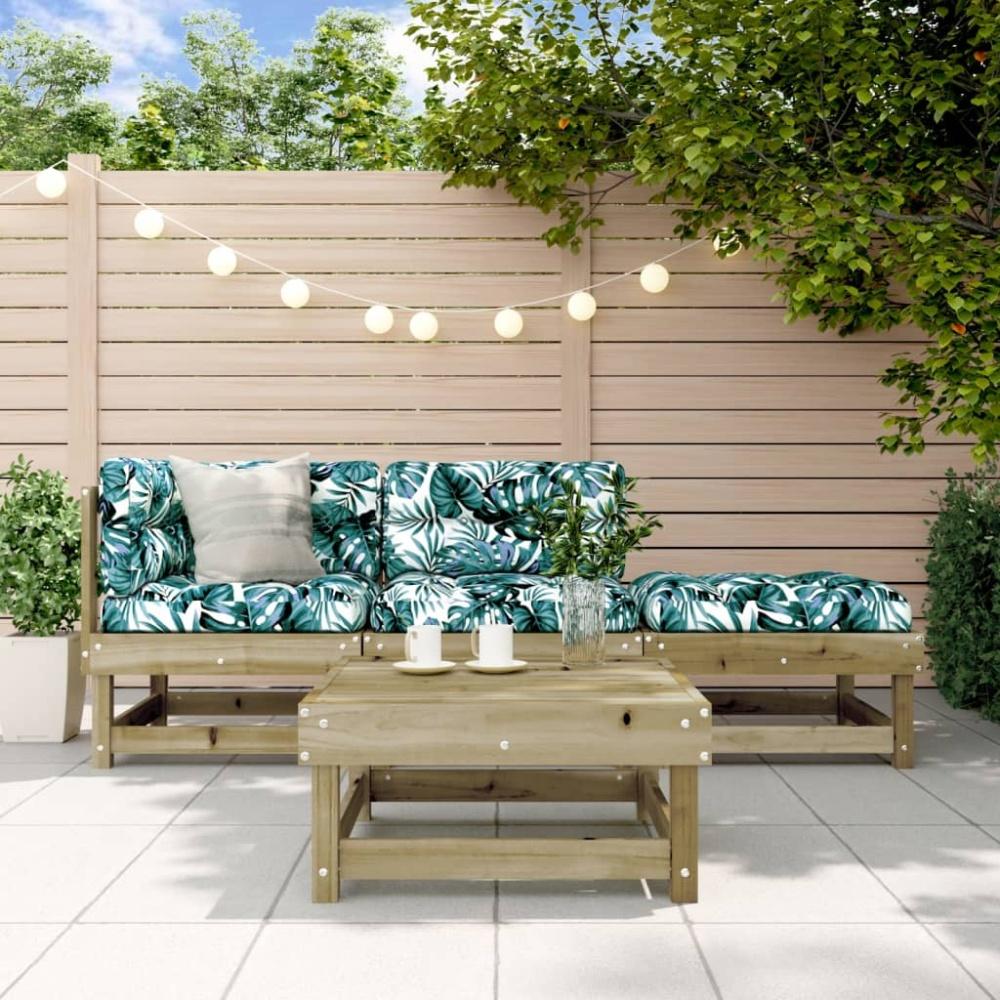 vidaXL 4-tlg. Garten-Lounge-Set Kiefernholz Imprägniert 3186486 Bild 1