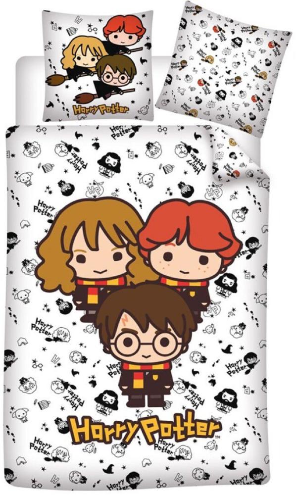 Harry Potter Bettwäsche Set 100% Baumwolle für weichen Schlafkomfort 200x140 cm Bild 1