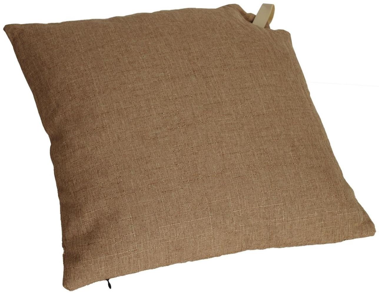 Dekokissen Catch 45x45cm Polyester lila grün anthrazit oder braun Kuschelkissen hellbraun Bild 1