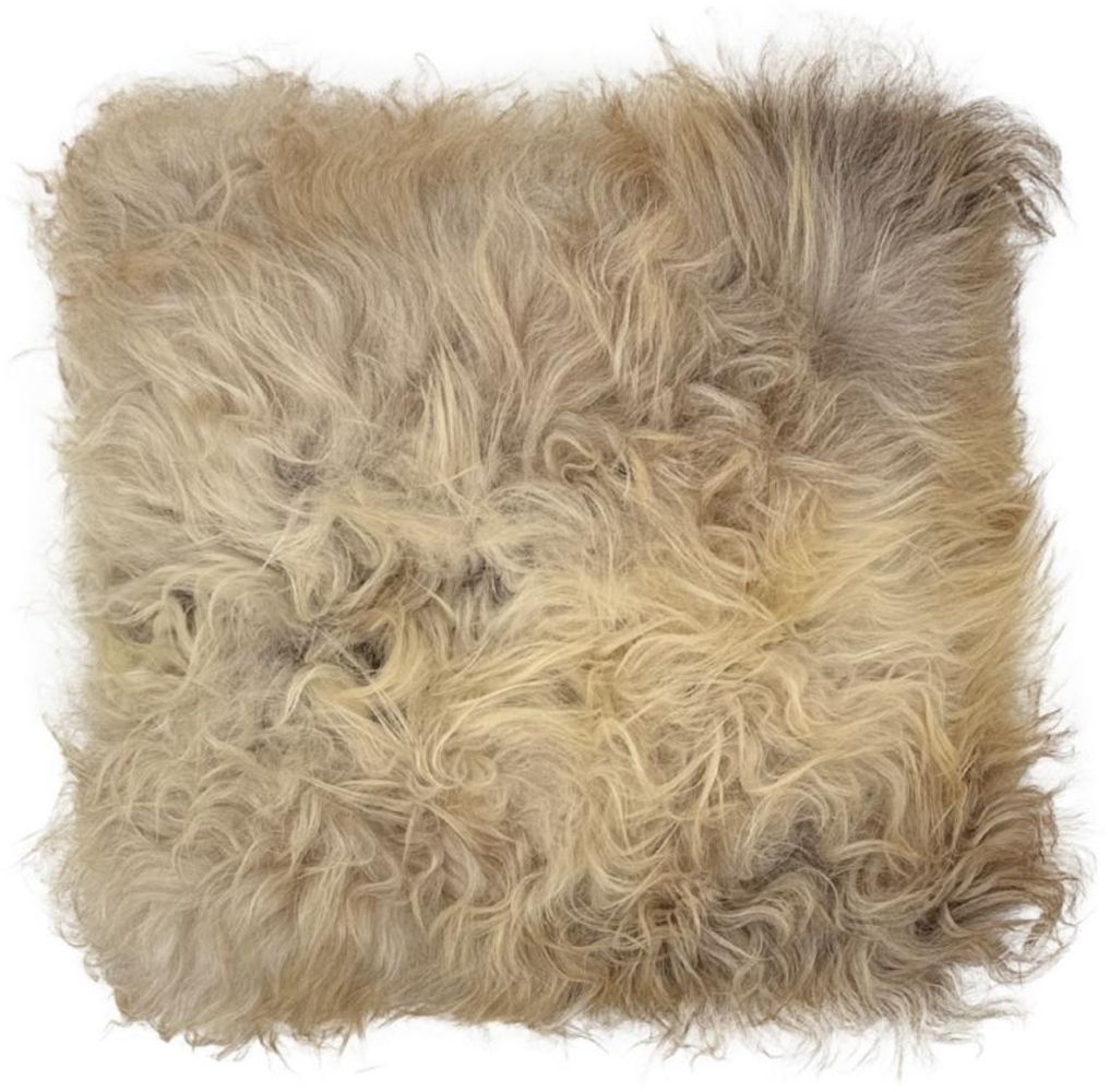Lammfellkissen Gotland Beige mit Inlett Bild 1
