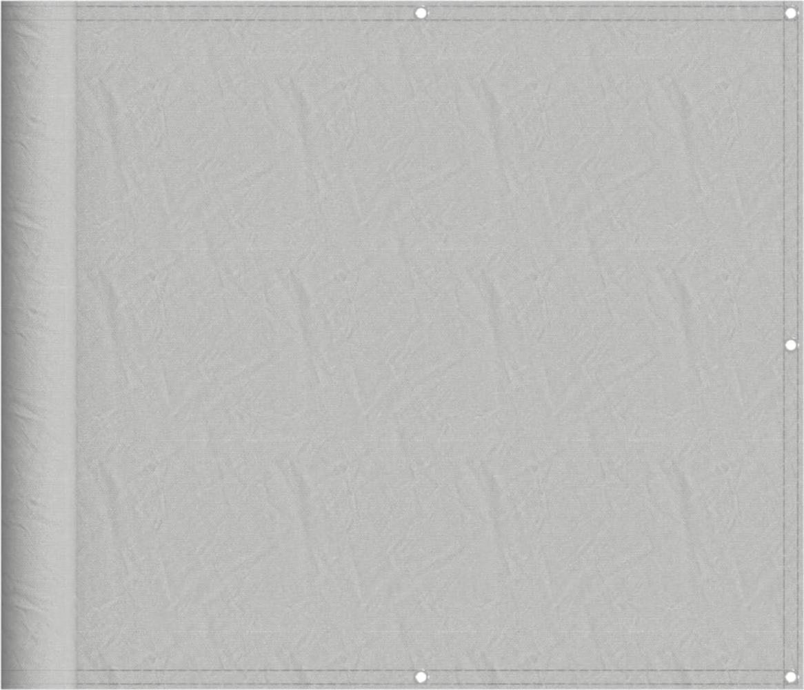 vidaXL Balkon-Sichtschutz Hellgrau 90x300 cm 100 % Polyester-Oxford 4000007 Bild 1