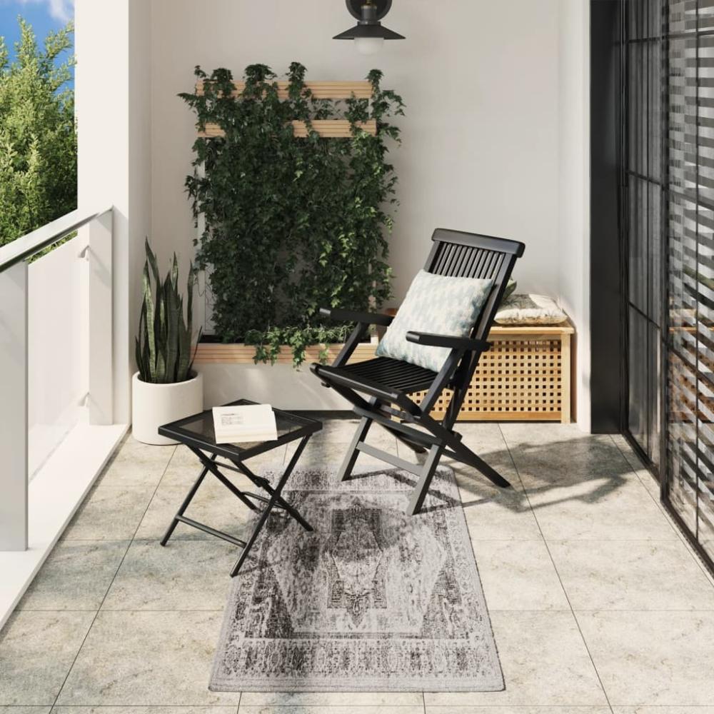 vidaXL Teppich ARBIZU Indoor und Outdoor Vintage-Design 80x150cm 375710 Bild 1