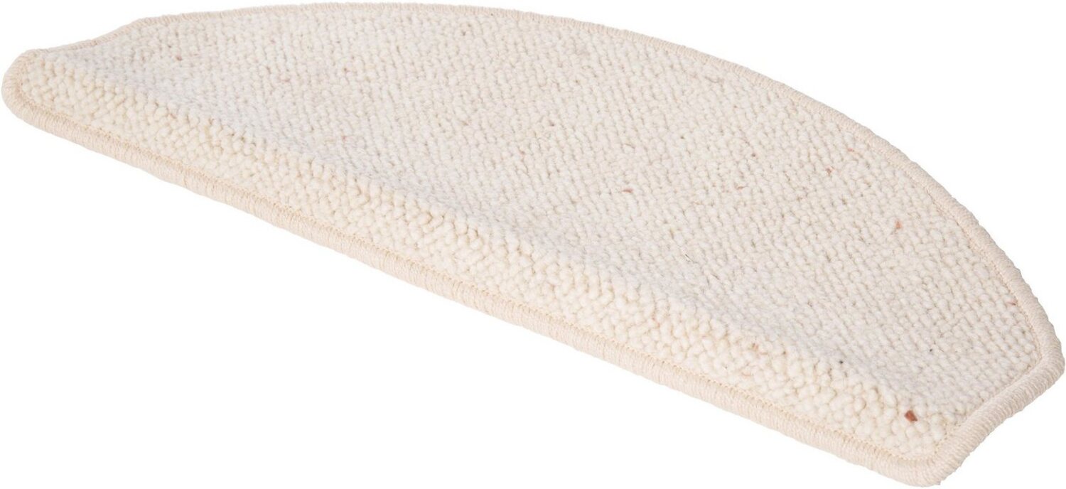 LUXOR living Stufenmatte Sheffield, Made in Poland, halbrund, Höhe: 5 mm, melierte Berber-Optik, selbstklebend, Set mit 2 Stück oder 15 Stück Bild 1