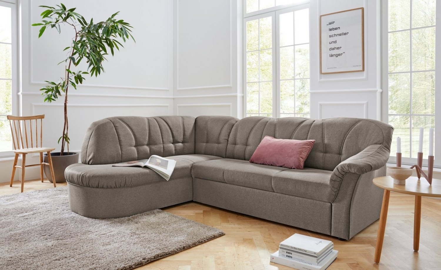 DOMO collection Ecksofa Pegnitz L-Form, wahlweise mit Bettfunktion Bild 1