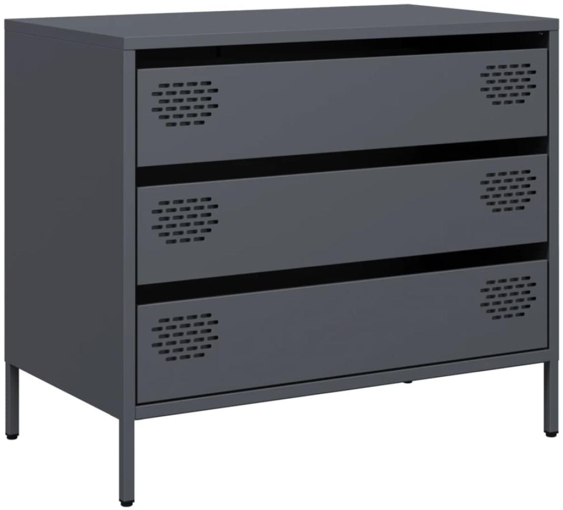 vidaXL Sideboard Anthrazit 68x39x58,5 cm Kaltgewalzter Stahl 851294 Bild 1