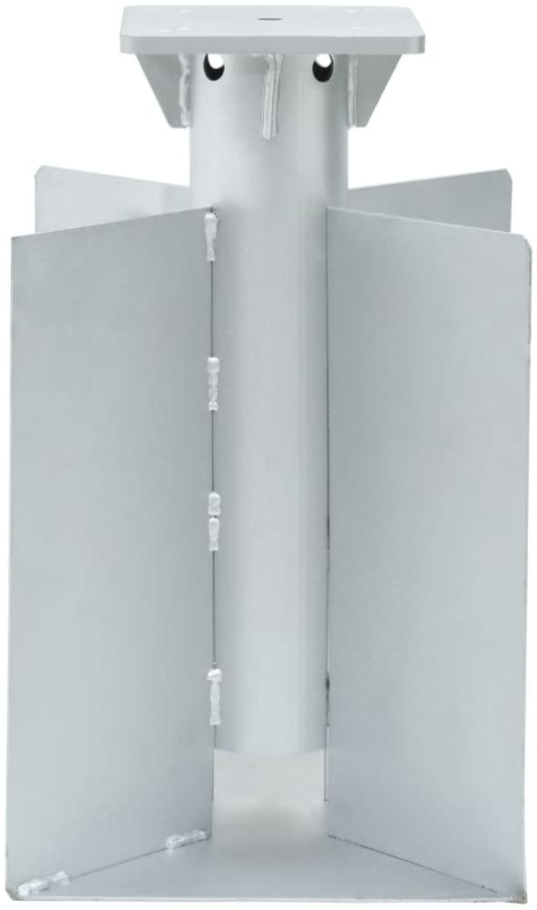 vidaXL Bodenhülse für Sonnenschirm Silbern 27,5x27,5x45 cm Stahl 4003368 Bild 1