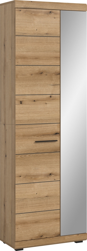 Garderobenschrank (B/H/T: 62x197x37 cm) in Evoke Oak Nachbildung Bild 1