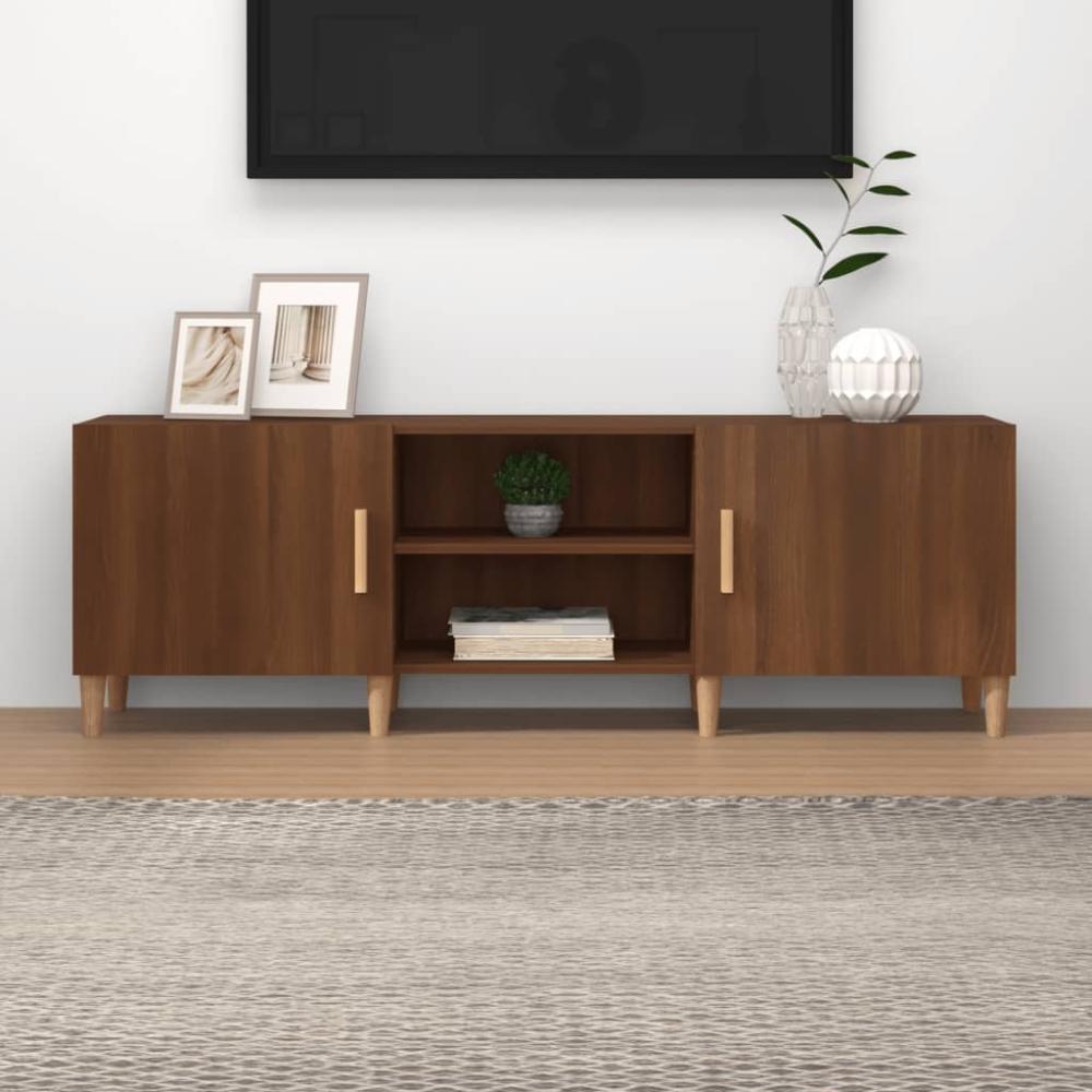 TV-Schrank Braun Eichen-Optik 150 x 30 x 50 cm Holzwerkstoff [817503] Bild 1