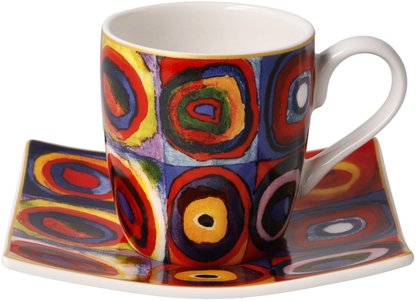 Goebel Espressotasse Wassily Kandinsky - Quadrate, Fine Bone China, Bunt, 0. 1 L, 67062151 Bild 1