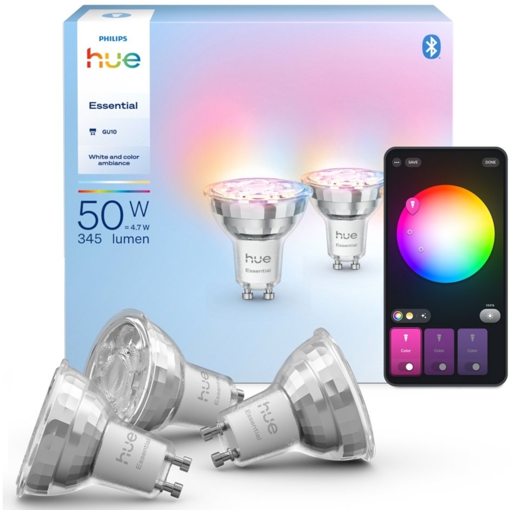Philips Hue Essential WCA 345 GU10 3P EU Bild 1
