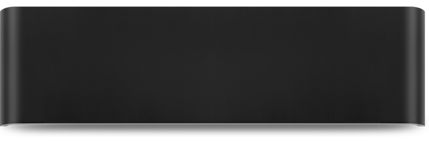 Elegante 12W LED Wandleuchte Wandlampe Wandbeleuchtung modernes Design 3000K Warmweiß 600 lm Aluminium in Schwarz Bild 1