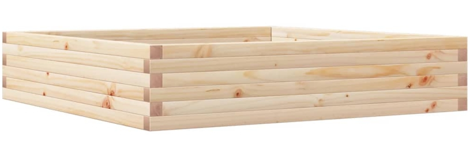 vidaXL Pflanzkübel 110x110x23 cm Massivholz Kiefer 847213 Bild 1