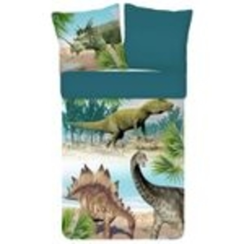 ESPiCO Bettwäsche Trendy Bedding Dino Multi Renforcé 135 x 200 + 80 x 80 cm Bild 1