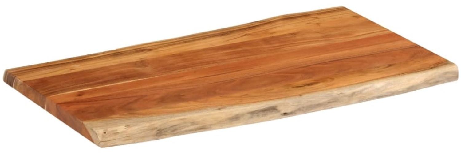 vidaXL Tischplatte 110x60x2,5cm Rechteckig Massivholz Akazie Baumkante 370623 Bild 1