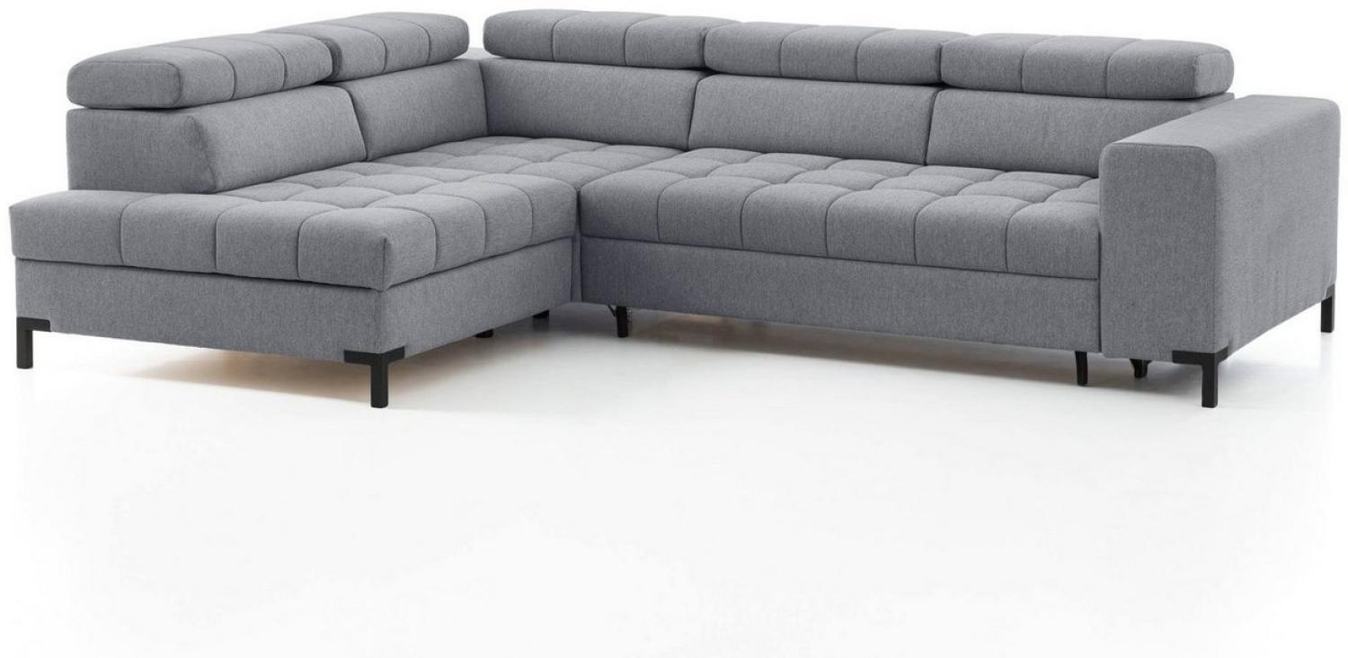 exxpo - sofa fashion Ecksofa Bocco, hochwertige Verarbeitung, toller Sitzkomfort, bequem, L-Form, wahlweise mit Bettfunktion u. Bettkasten, inkl. Kopfteilverstellung Bild 1