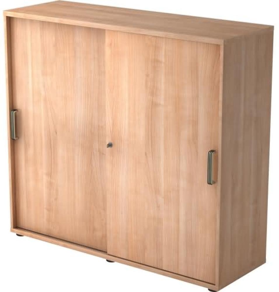 Schiebetürschrank 3 Ordnerhöhen, 120cm SG Nussbaum Bild 1