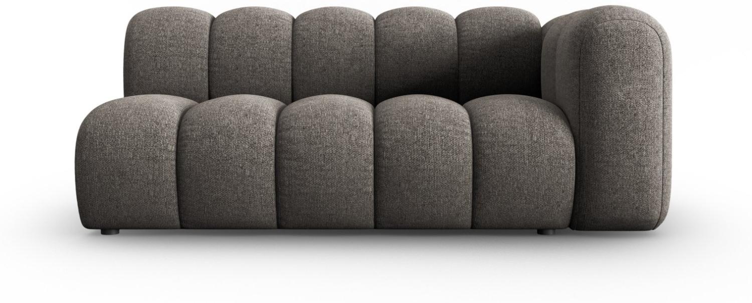 Micadoni Modulares Sofa Lupine 3-Sitzer Rechts Chenille Grau Bild 1