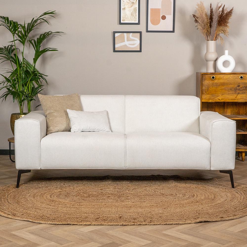 Bronx71 Sofa Vegas 2,5-Sitzer Stoff meliert off white Bild 1