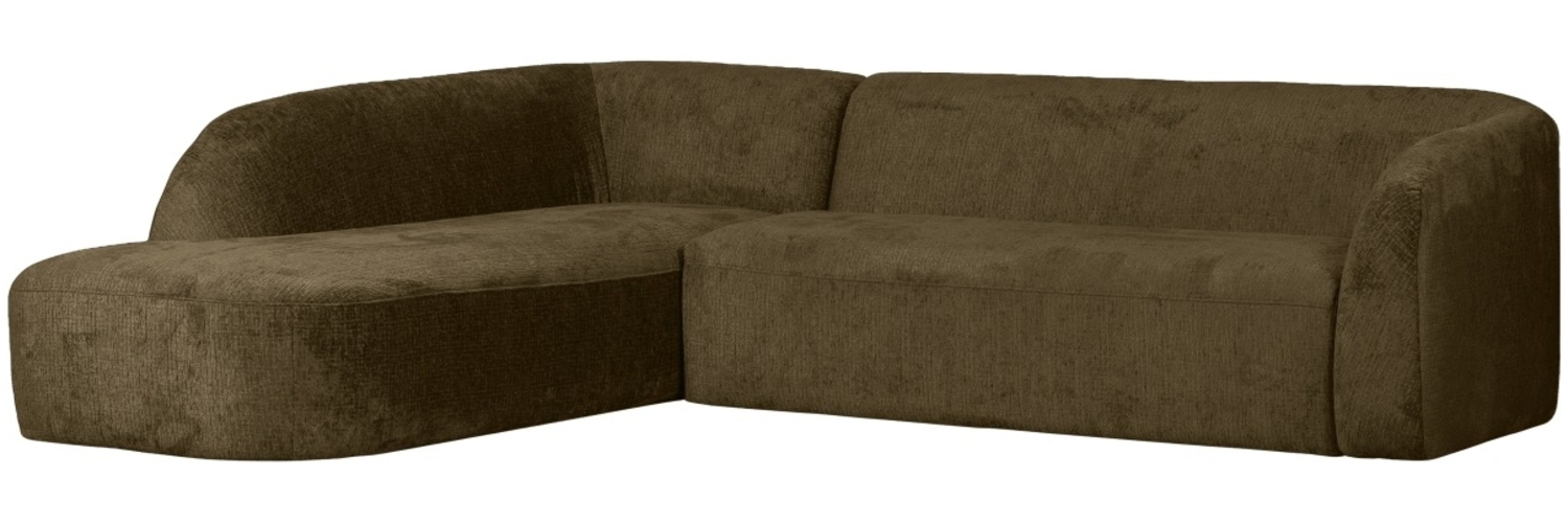 Ecksofa Sloping aus Struktursamt Links, Bonsai Bild 1