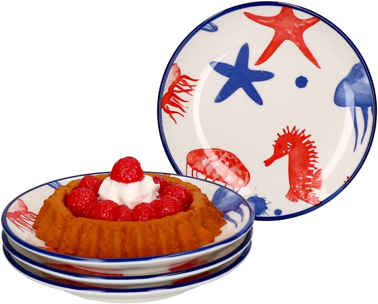 Seaside 4er Set Teller 4 Personen Snack Dessert Ø 14,5 cm Seestern Ritzenhoff Bild 1