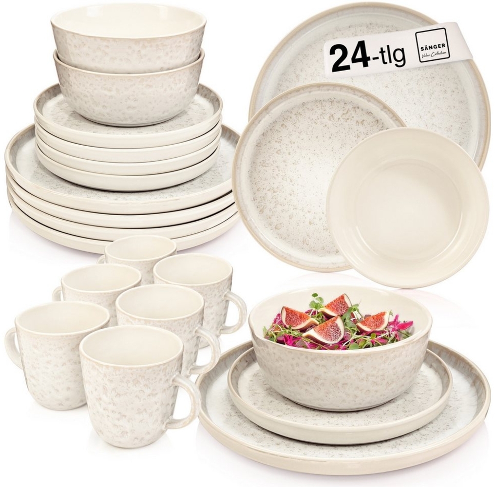 SÄNGER Kombiservice Key West- 24 teilig aus Steingut Bild 1