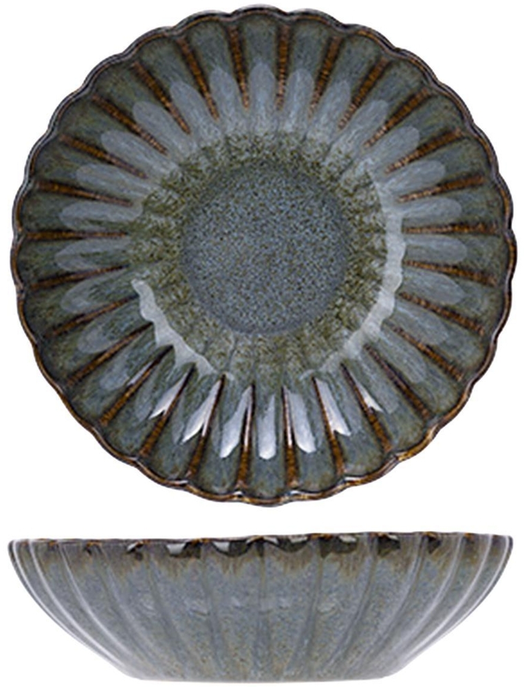 Cosy & Trendy 6x 'Astera Ocean' Müslischale, Steinzeug blau-grau, Ø 12x3,5 cm Bild 1