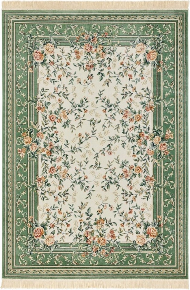 NOURISTAN Teppich Antik Flowers, rechteckig, Höhe: 5 mm, Orientalisch mit Fransen, Orient, Wohnzimmer, Schlafzimmer, Esszimmer Bild 1