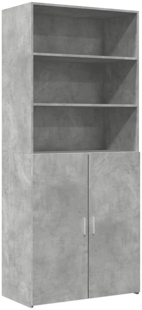 vidaXL Highboard Betongrau 80x42,5x185 cm Holzwerkstoff 3281381 Bild 1