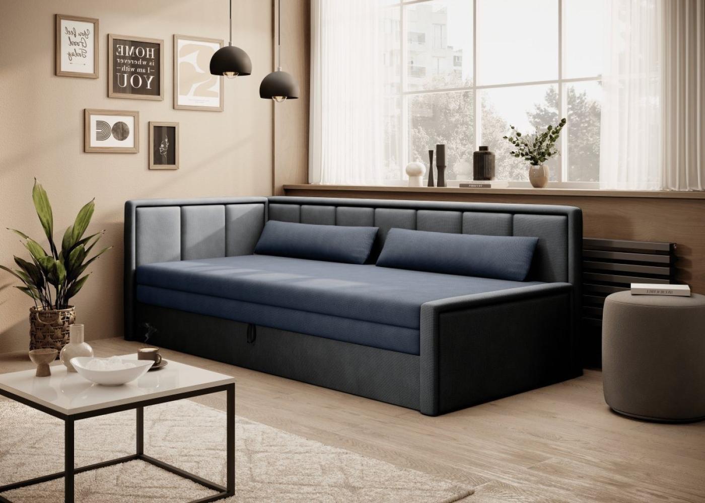 Luxusbetten24 Schlafsofa Designer Sofa Fellano, mit Schlaffunktion und Stauraum Bild 1