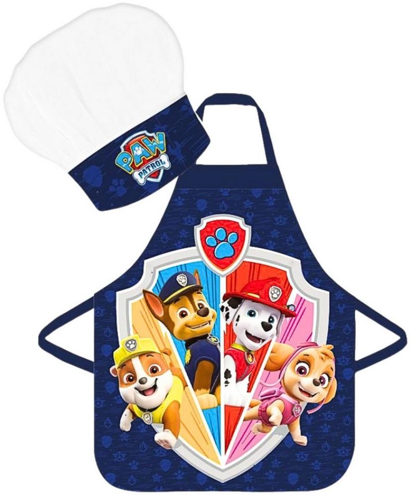 PAW PATROL Kochschürze, (2-tlg), Kinder Koch-Set 2 tlg. Backschürze + Chefmütze Bild 1