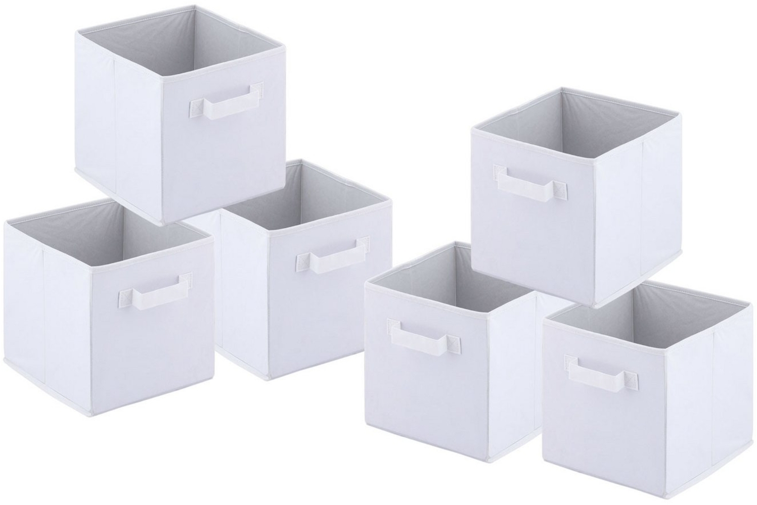 Amagohome Aufbewahrungsbox Aufbewahrungsboxen 26 x 26 x 26 cm faltbar Faltbox 6er Pack Aufbewahrungsk Bild 1