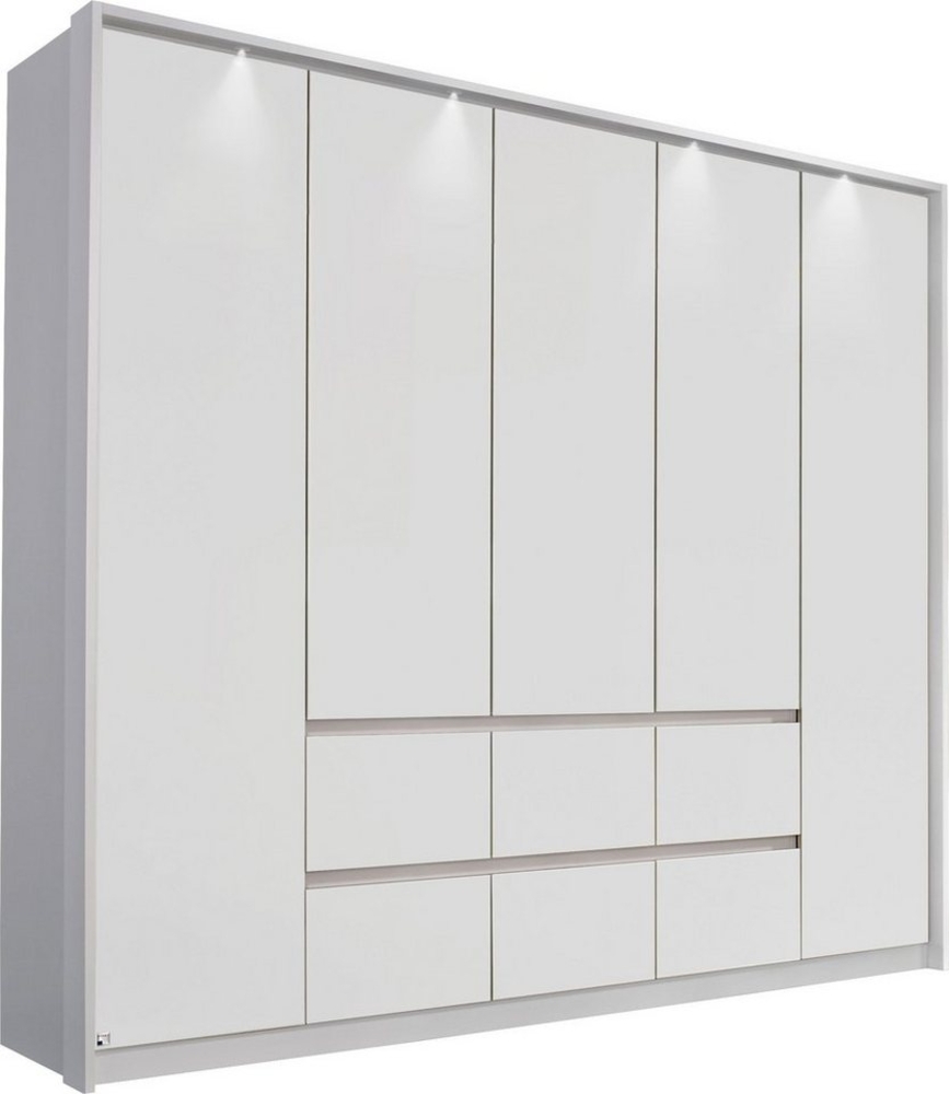 rauch Drehtürenschrank Mainz mit Passepartout optional mit Beleuchtung, Außentüren mit Push-to-Open Funktion Bild 1