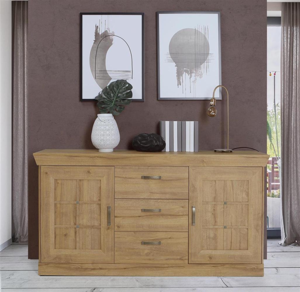 Sideboard >Kalamaria< in Waterford Eiche - 174,3x90,8x47cm (BxHxT) Bild 1