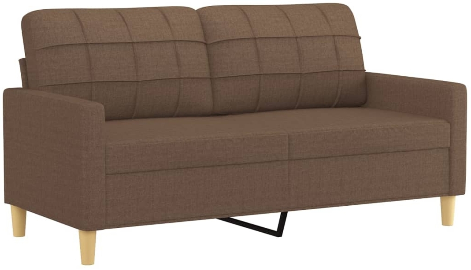 vidaXL 2-Sitzer-Sofa Braun 140 cm Stoff 359094 Bild 1