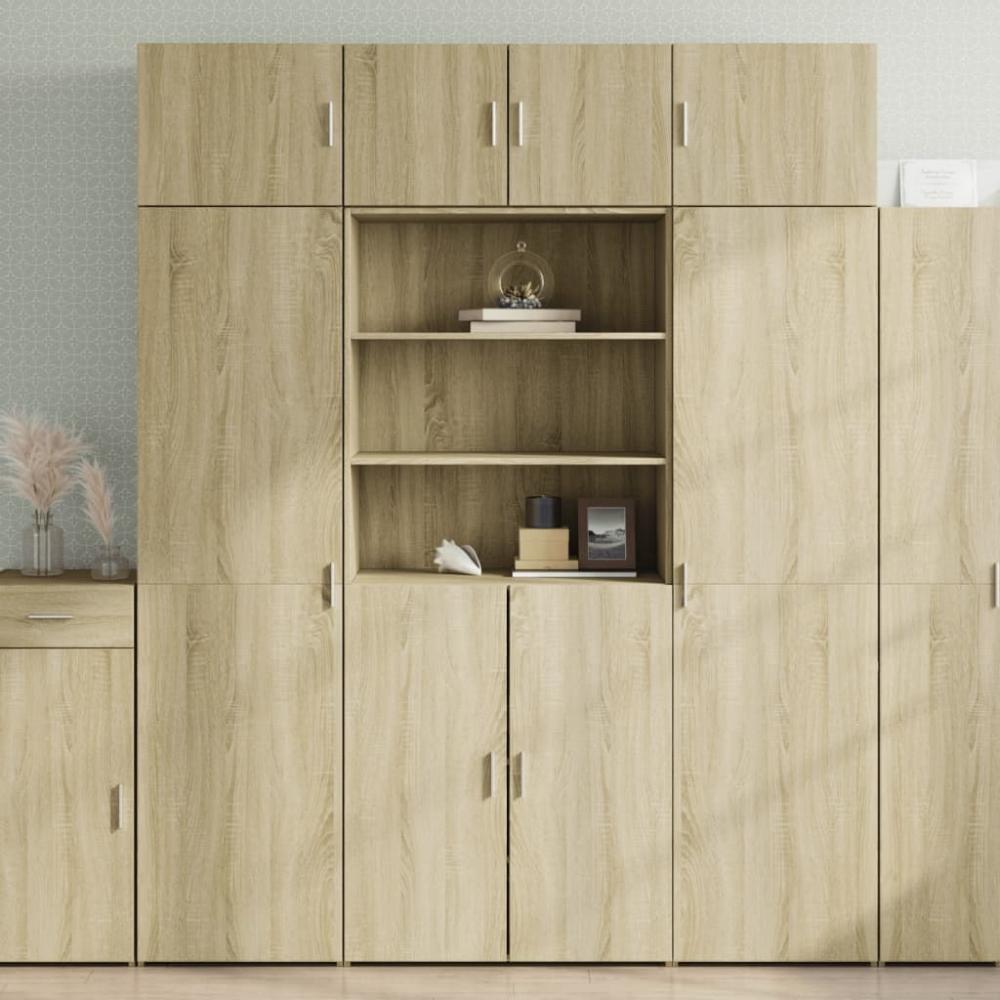 vidaXL Hochschrank Sonoma-Eiche 80x42,5x225 cm Holzwerkstoff 3281345 Bild 1