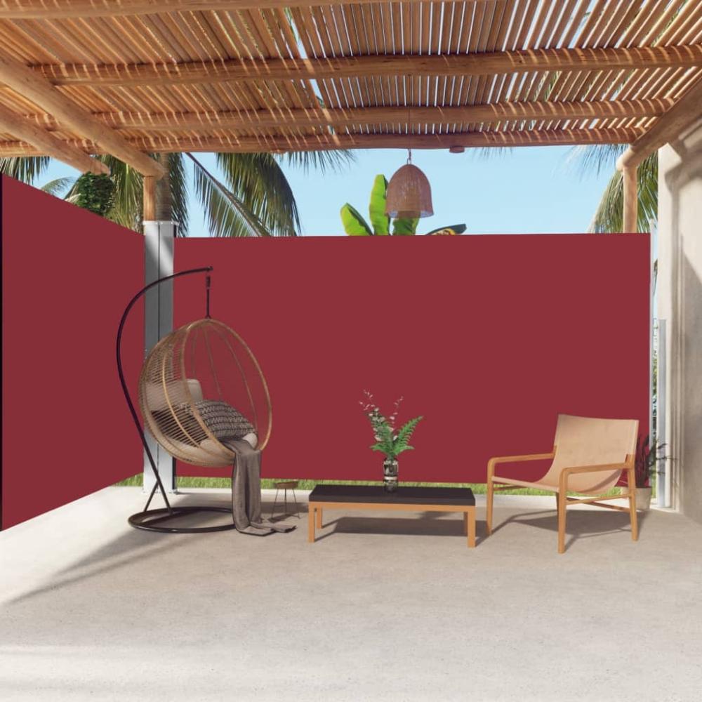 vidaXL Seitenmarkise Ausziehbar Rot 200x600 cm 318011 Bild 1