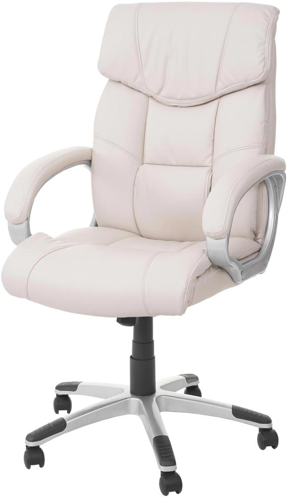 Mendler 'HWC-A71' Chefsessel, Stoff / Textil Wildleder-Optik creme, max. 120 kg, FSC® Bild 1