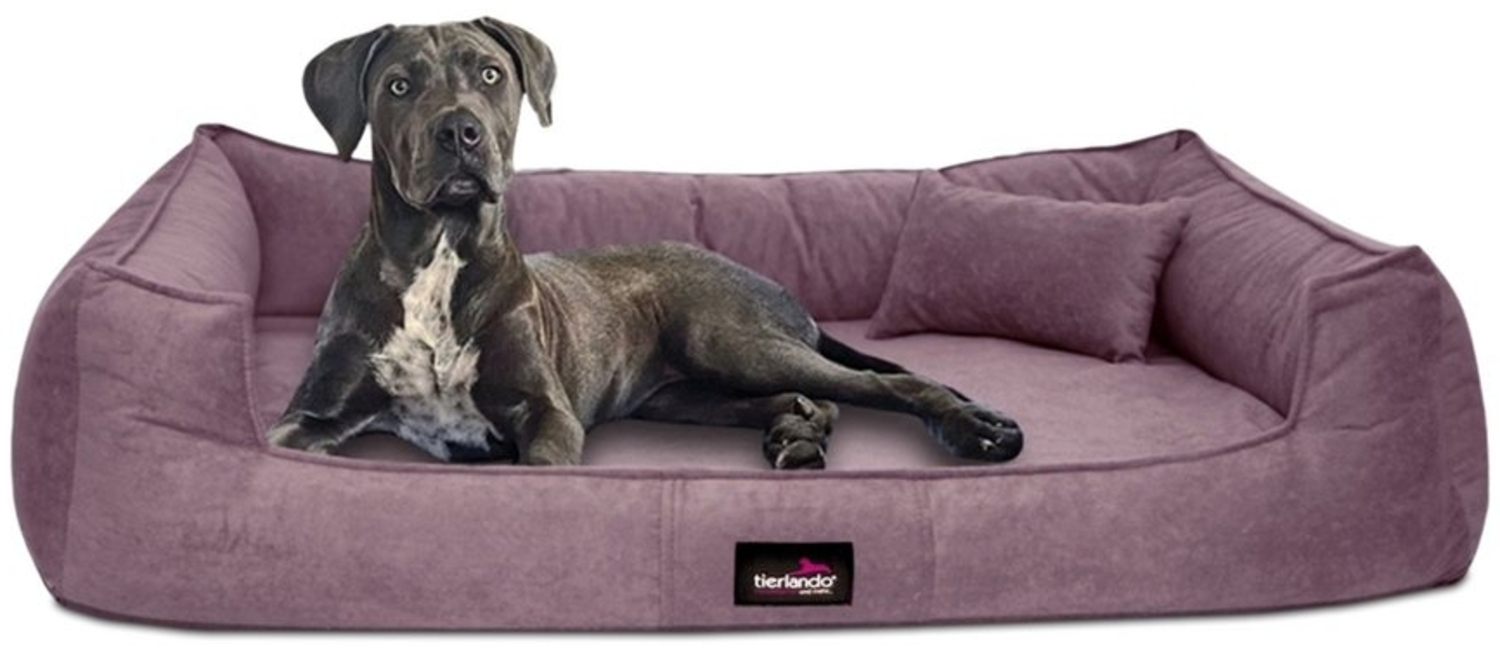 tierlando® Tierbett tierlando® Orthopädisches Hundebett BRUCE VELOURS Waschbar Große Hunde, orthopdisch, waschbar, samtweich Bild 1