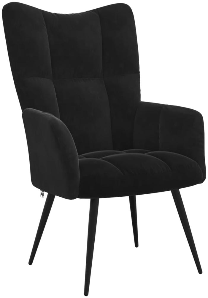 vidaXL Relaxsessel Schwarz Samt [328079] Bild 1